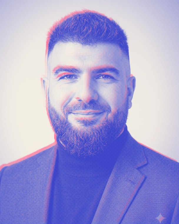 Lyudmil Daskalov, riso-style portrait